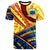 Samoa T Shirt The Twilight of Samoa Paint Style Unisex Yellow - Polynesian Pride