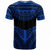 Samoa T Shirt Samoan Flag Australian Flag With Tribal Pattern Blue - Polynesian Pride