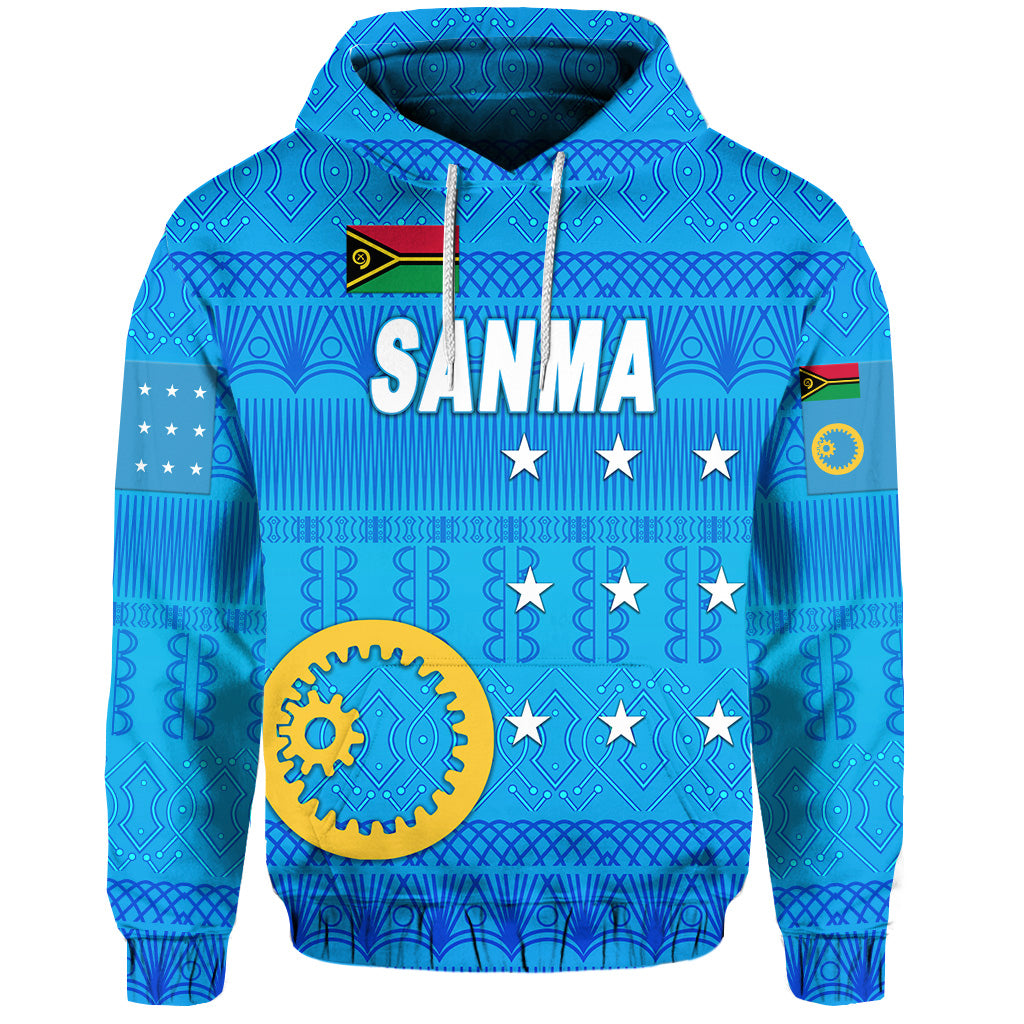 Sanma Province Hoodie Vanuatu Pattern Traditional Style LT8 - Polynesian Pride