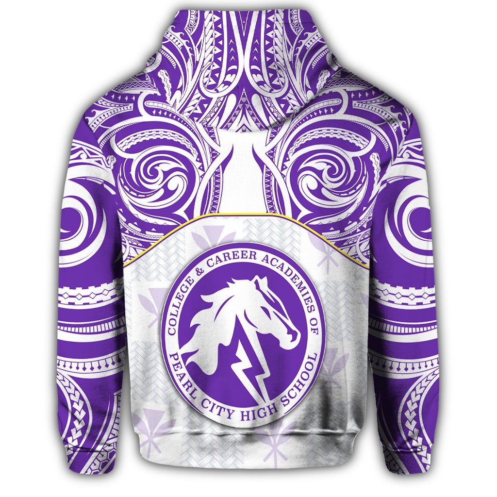 hawaiiZipper Hoodie Kanaka Pearl City High School Zipper Hoodie Demodern Style - Polynesian Pride