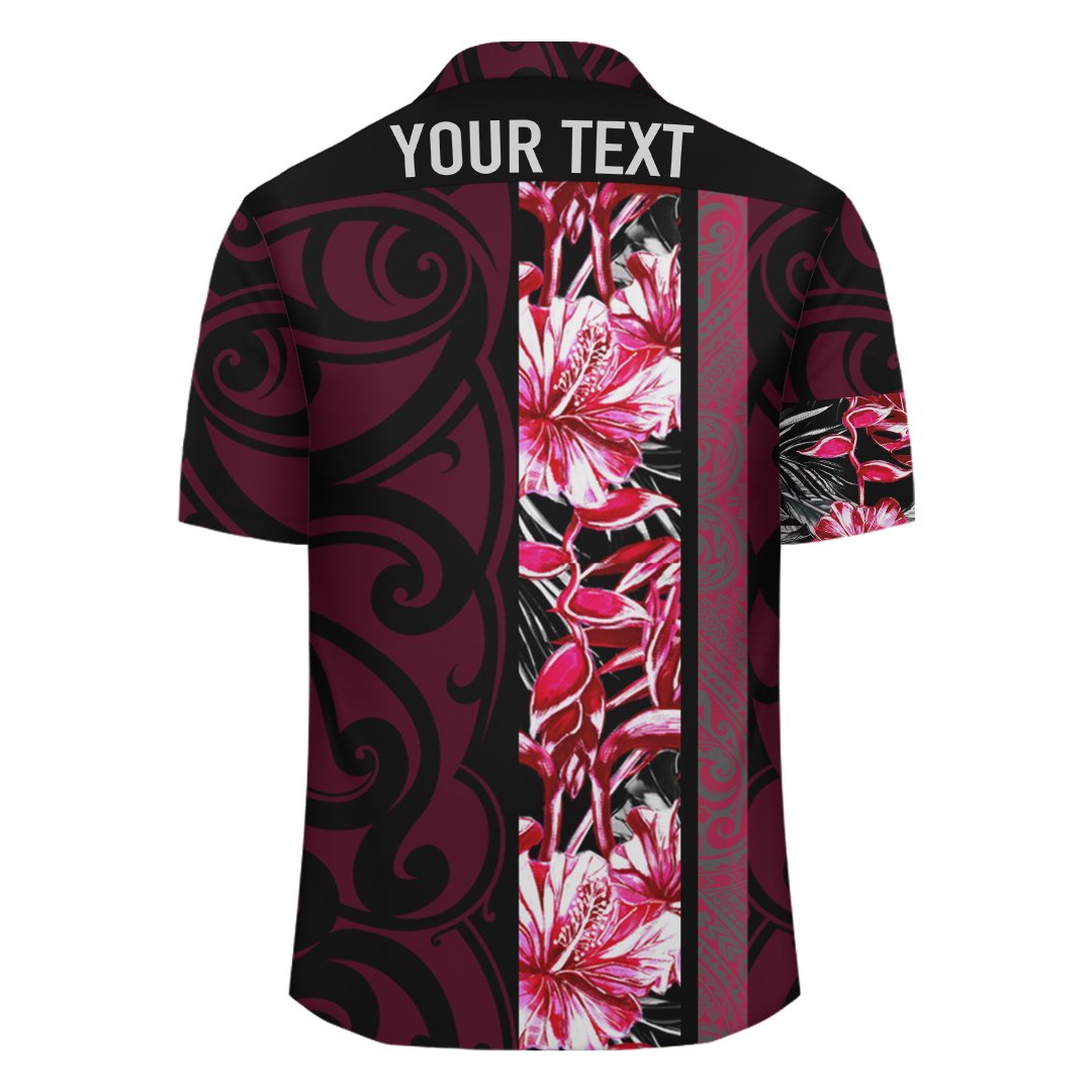 (Personalized) Hawaii Hibiscus Flower Polynesian - Hawaiian Shirt - Domi Style - Polynesian Pride