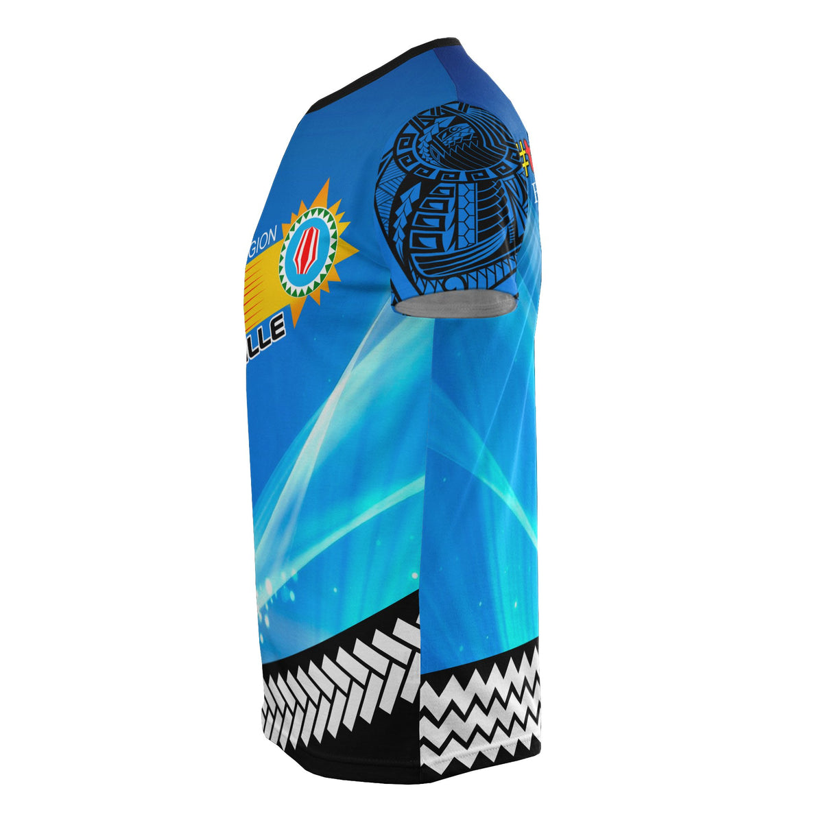 Papua New Guinea All Over Print T Shirt Bougainville Coat Of Arms - Polynesian Pride