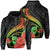 Hawaii Shark Hibiscus Polynesian Hoodie Zip Grey Morti Style Unisex Grey - Polynesian Pride