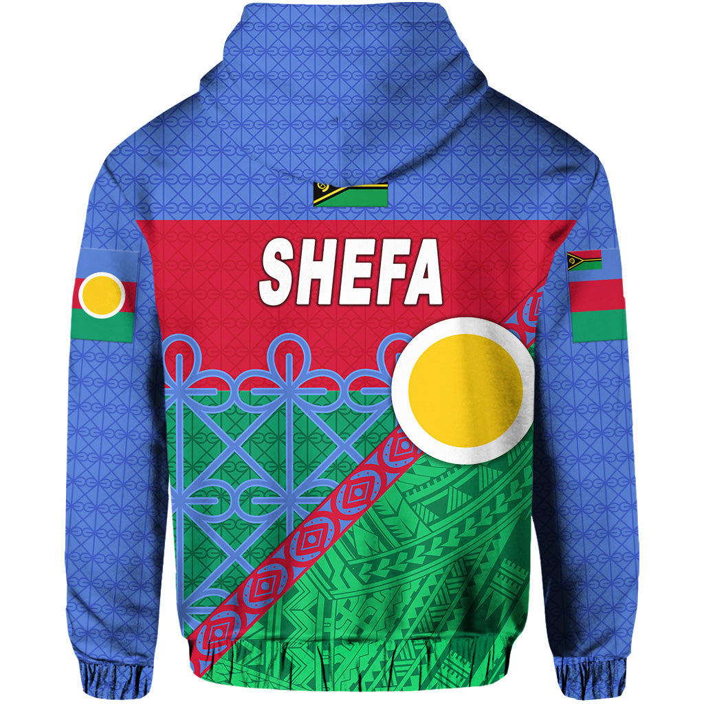 Shefa Province Zip Hoodie Vanuatu Pattern Unique Style LT8 - Polynesian Pride