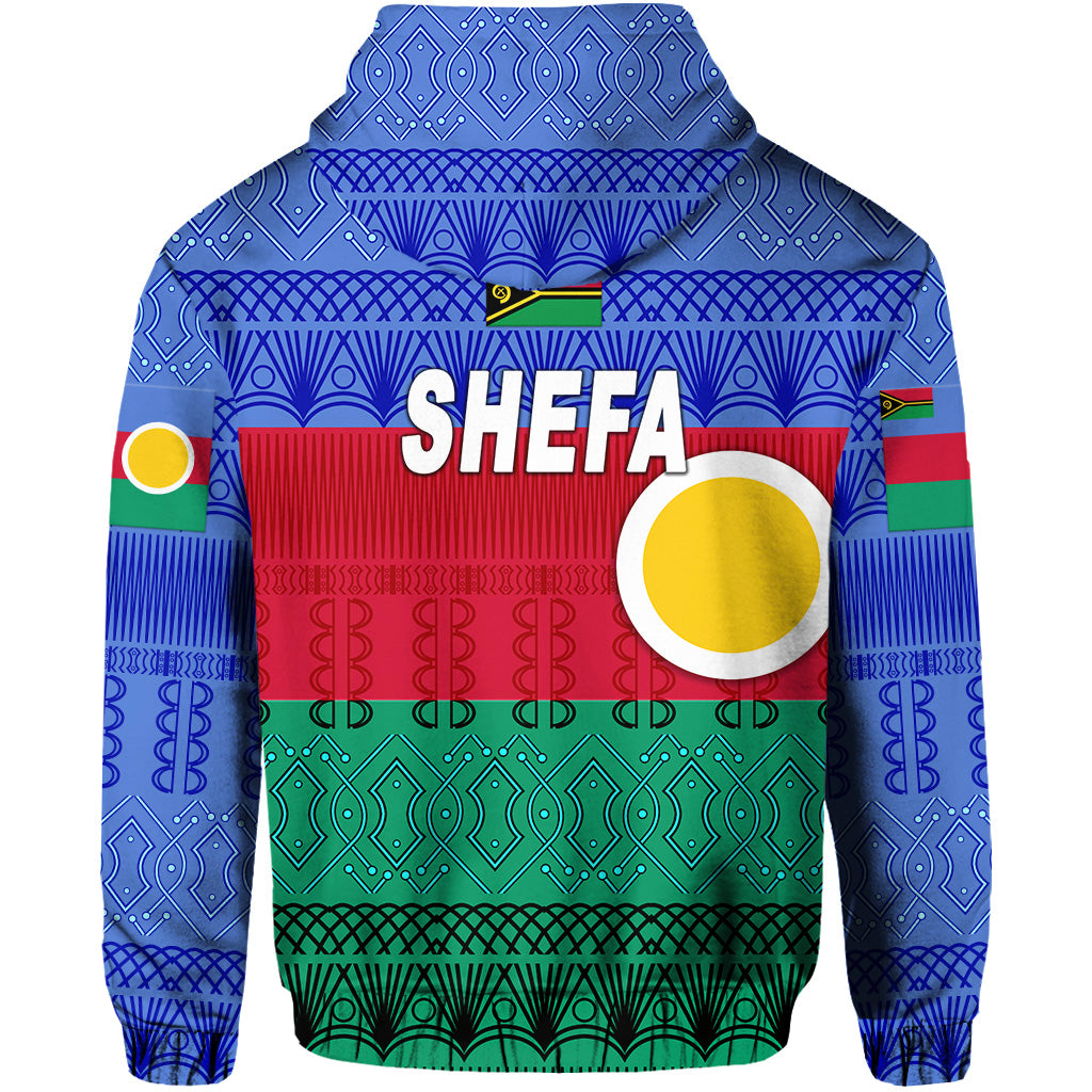 Shefa Province Hoodie Vanuatu Pattern Traditional Style LT8 - Polynesian Pride