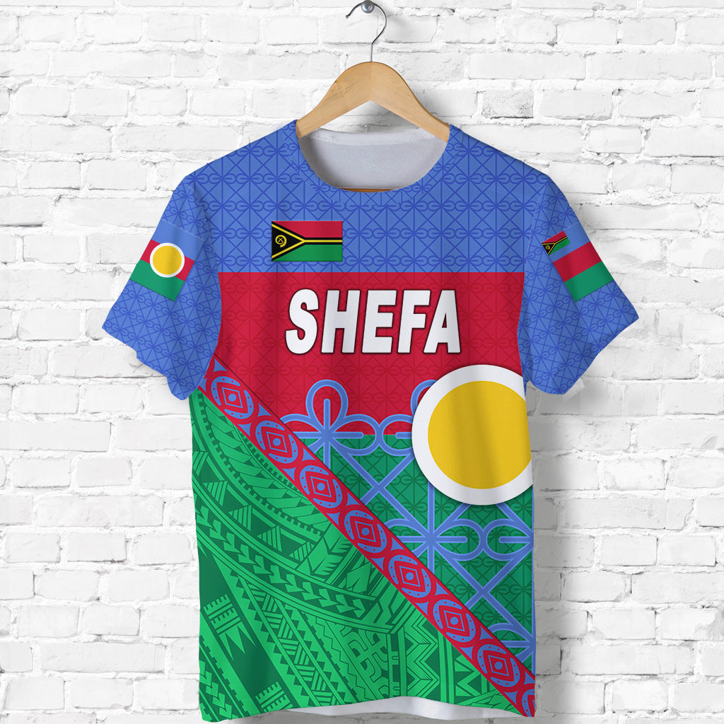 Shefa Province T Shirt Vanuatuan Pattern Unique Style LT8 - Polynesian Pride