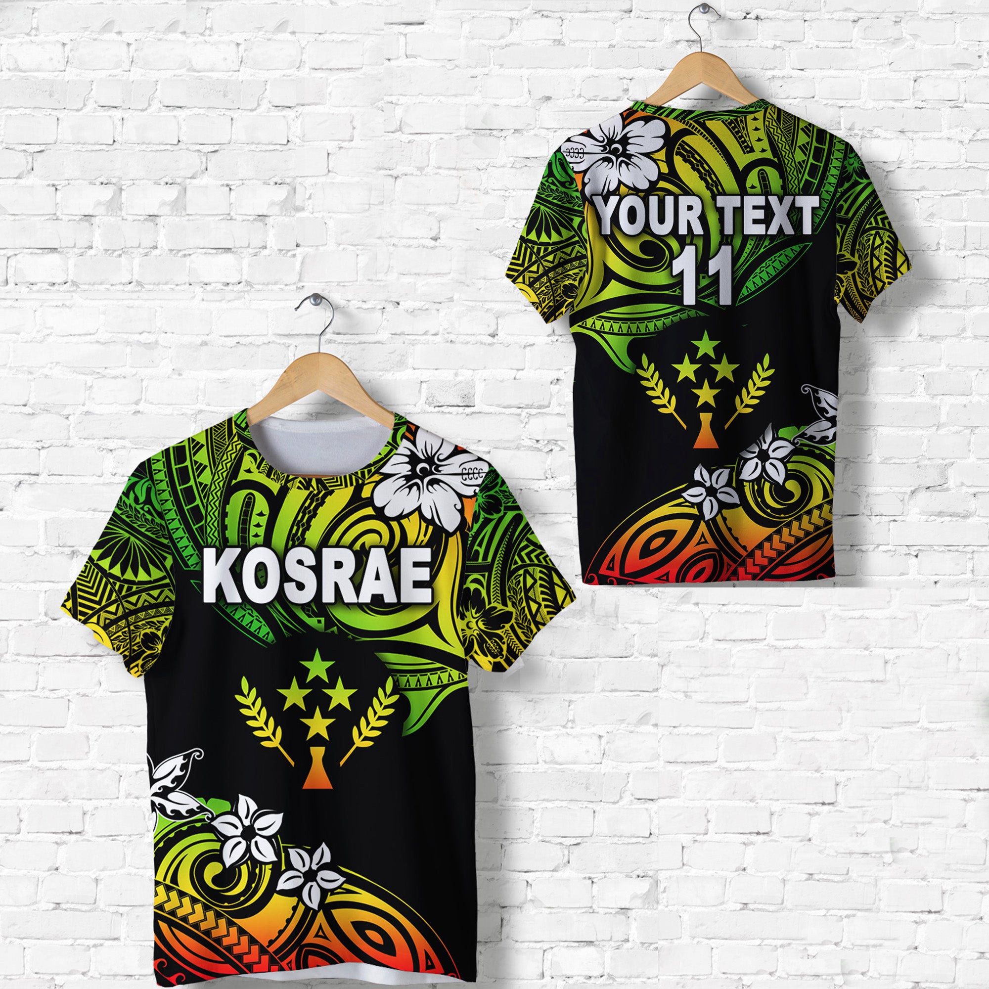 Custom FSM Kosrae T Shirt Unique Vibes Reggae LT8 Unisex Reggae - Polynesian Pride