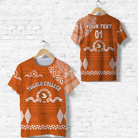 Custom Tonga Tailulu College T Shirt Simple Style LT8 Unisex Orange - Polynesian Pride
