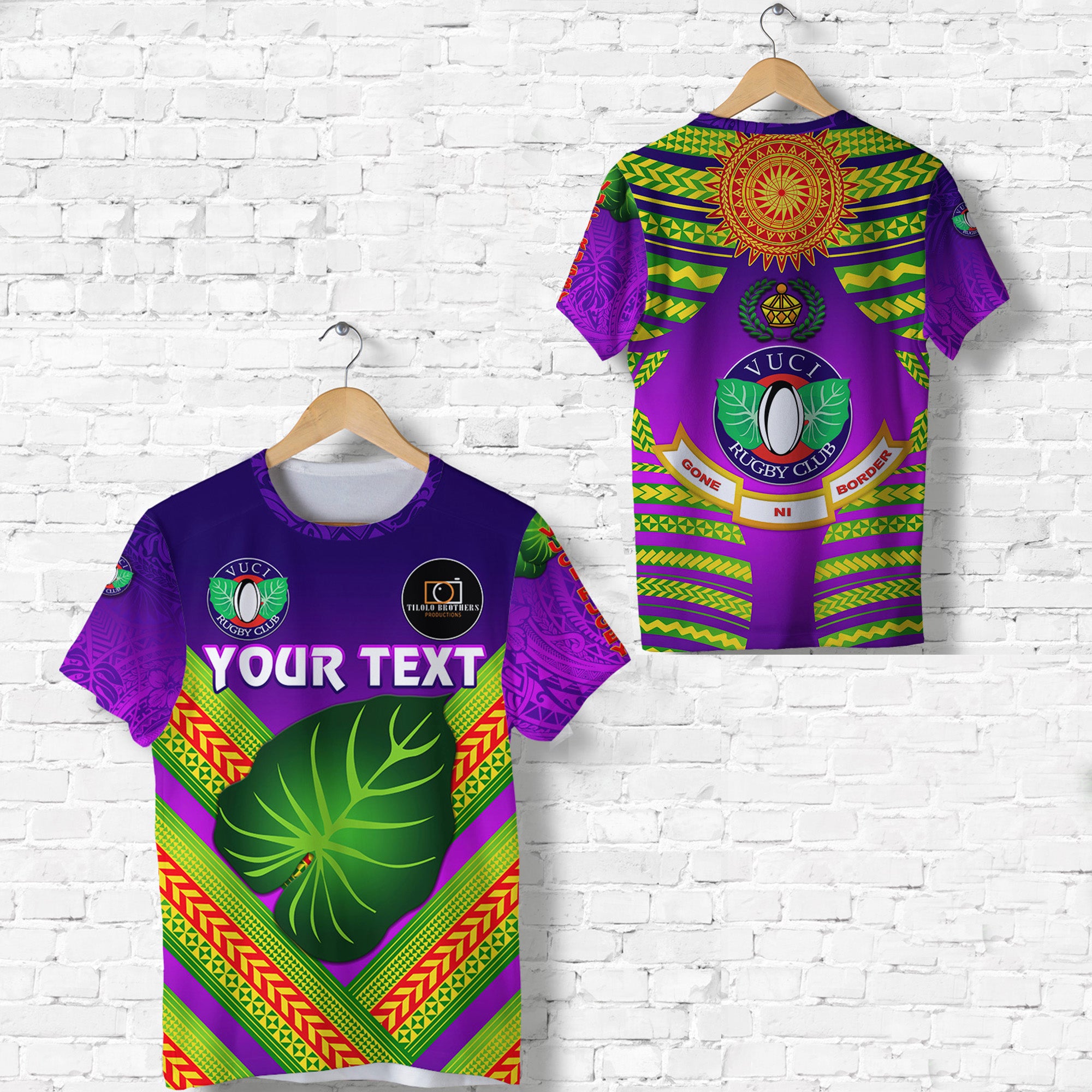 Custom Fiji Vuci Rugby Club T Shirt Creative Style Purple LT8 Unisex Purple - Polynesian Pride