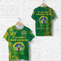 St. Leo Aresili Junior High School T Shirt Original Style LT8 Unisex Green - Polynesian Pride