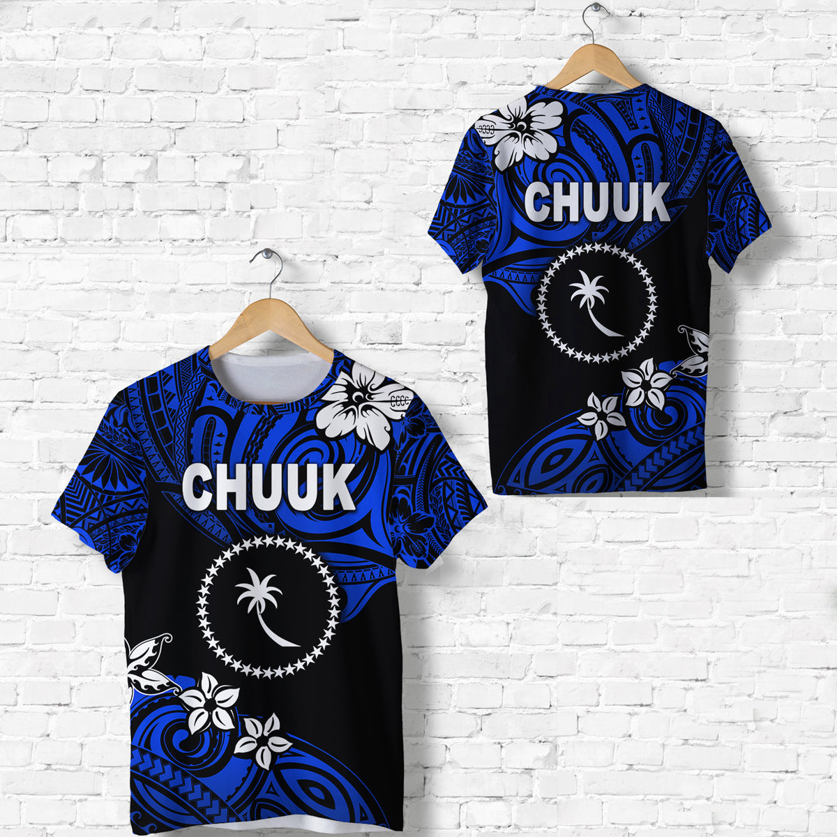 FSM Chuuk T Shirt Unique Vibes Blue LT8 Unisex Blue - Polynesian Pride
