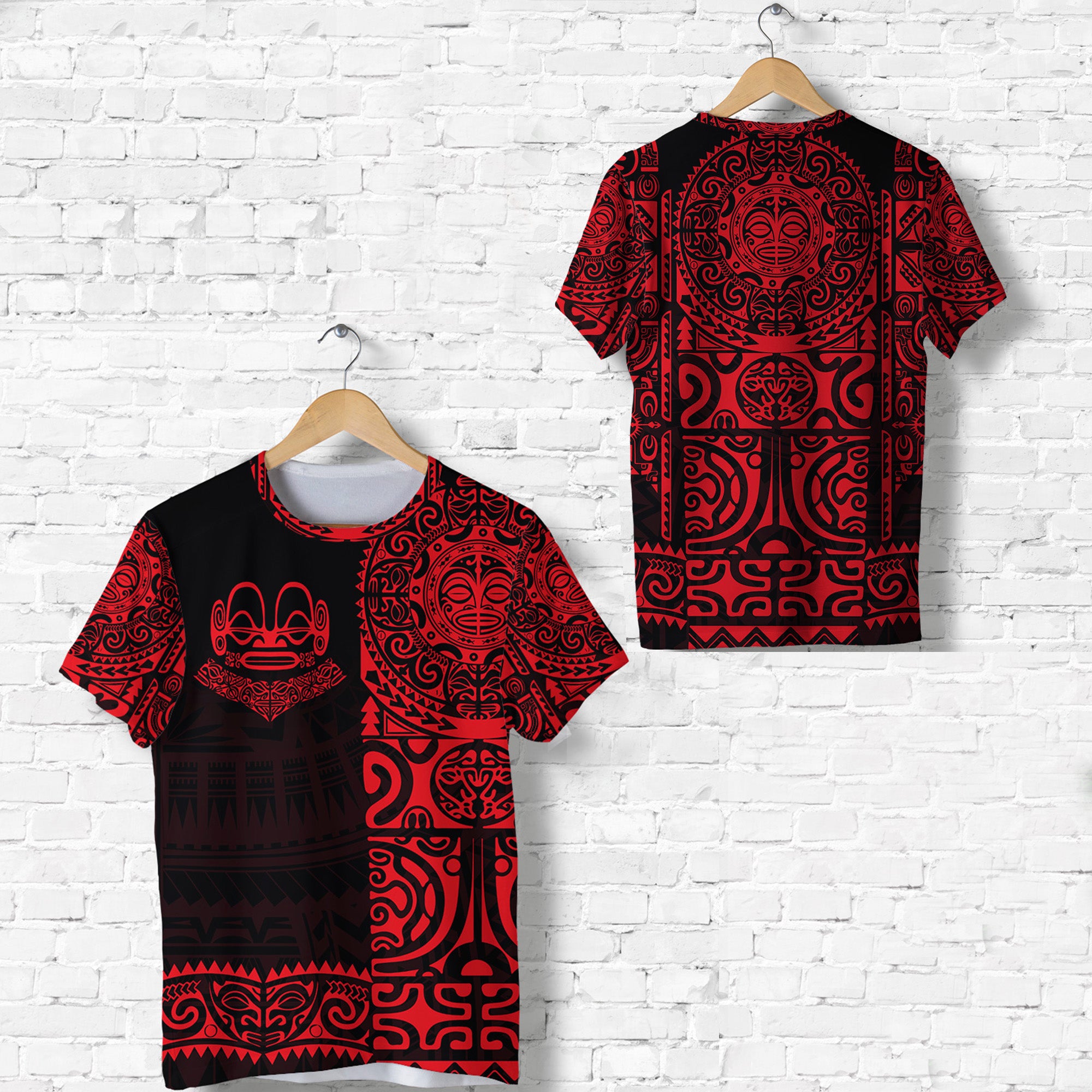 Marquesas Islands T Shirt Marquesan Tattoo Unique Style Red LT8 - Polynesian Pride