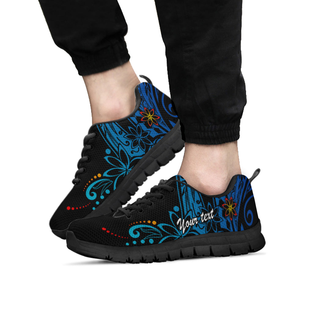 Polynesian Sneakers Polynesian Patterns Gradient Style LT16 Unisex Black - Polynesian Pride