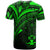 Solomon Islands T Shirt Green Color Cross Style - Polynesian Pride