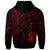 Solomon Islands Zip Hoodie Red Color Cross Style - Polynesian Pride