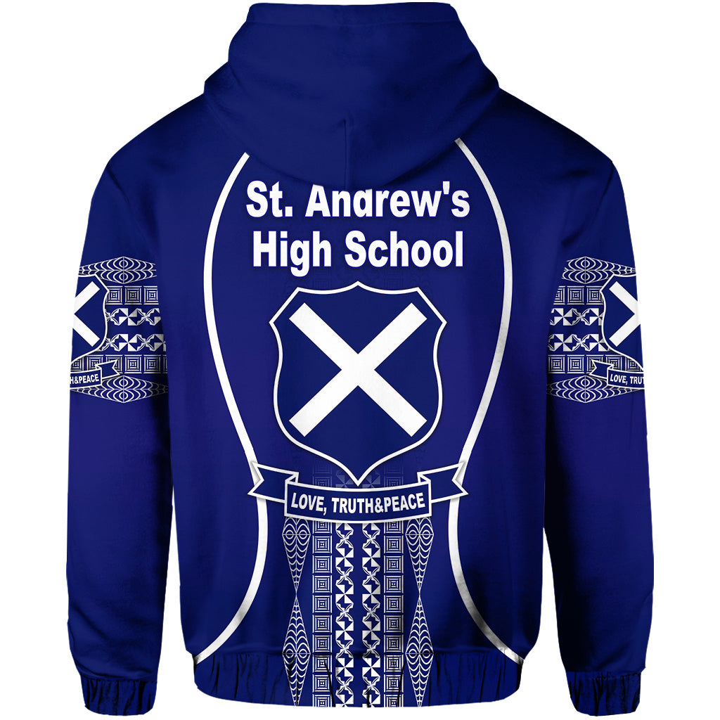 St. andrews High School Zip Hoodie Unique Vibes LT8 - Polynesian Pride