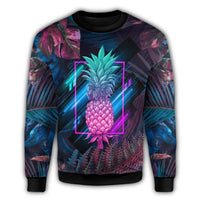 Hawaii Pineapple Kanaka Map Tropical Sweatshirt - Pub Style - AH - Polynesian Pride