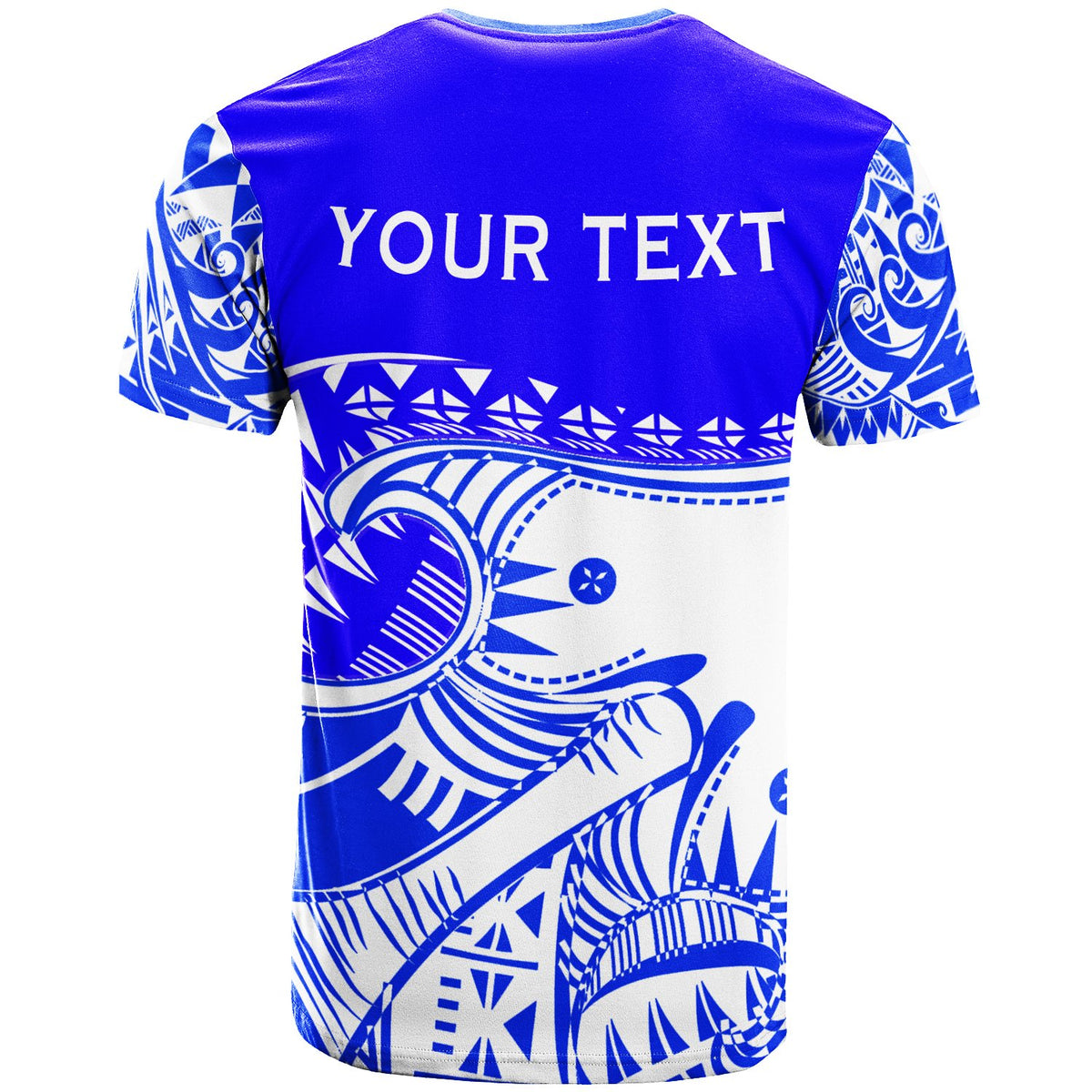 Samoa Custom T Shirt Dynamic Sport Style Blue Color - Polynesian Pride