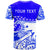 Samoa Custom T Shirt Dynamic Sport Style Blue Color - Polynesian Pride