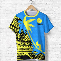 Palau T Shirt Palau Flag Map Coconut Tree K4 Unisex Red - Polynesian Pride