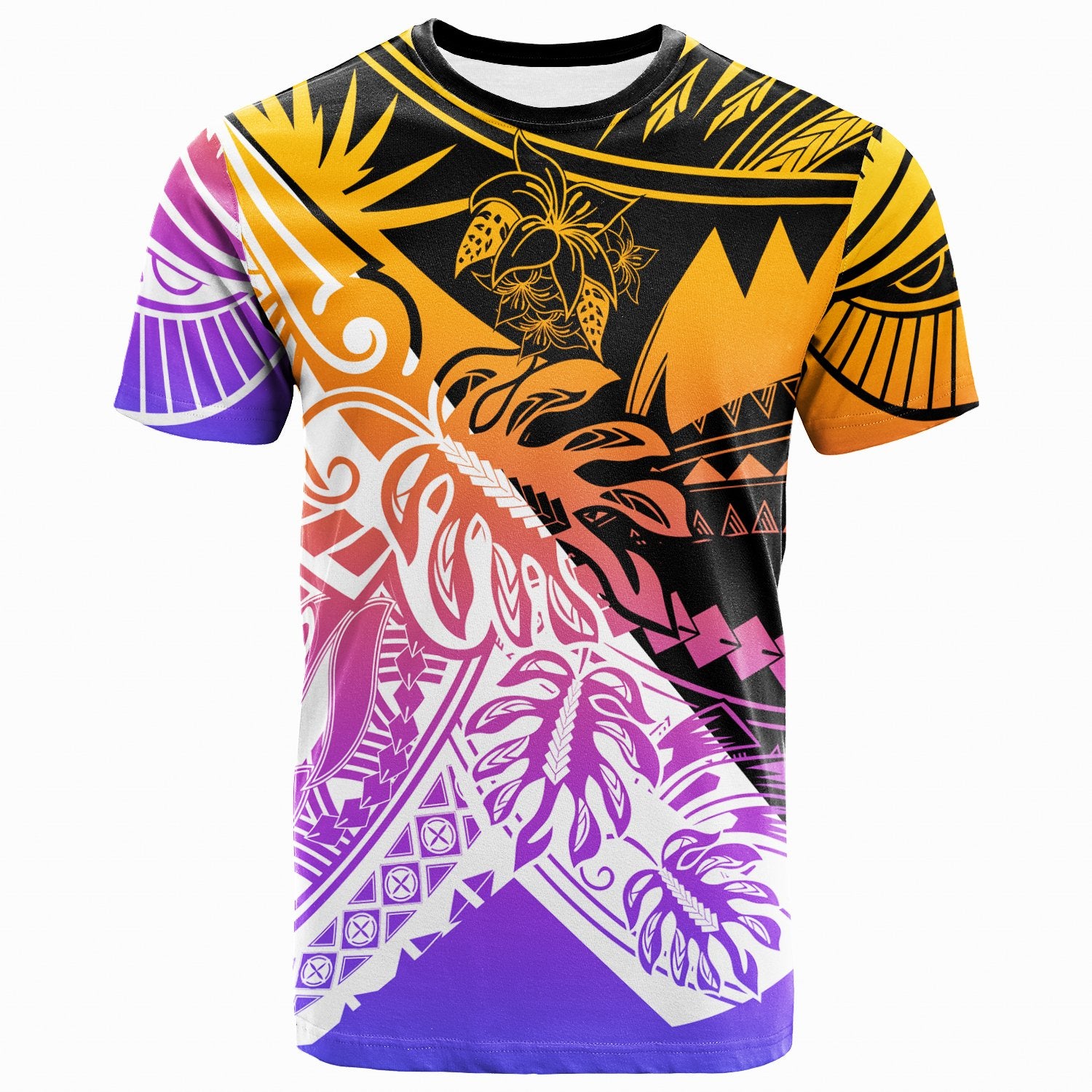 Polynesian T Shirt Triabal Jungle Pattern Unisex Art - Polynesian Pride