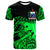 Samoa Custom T Shirt Dynamic Sport Style Green Neon Color Unisex Green Neon - Polynesian Pride