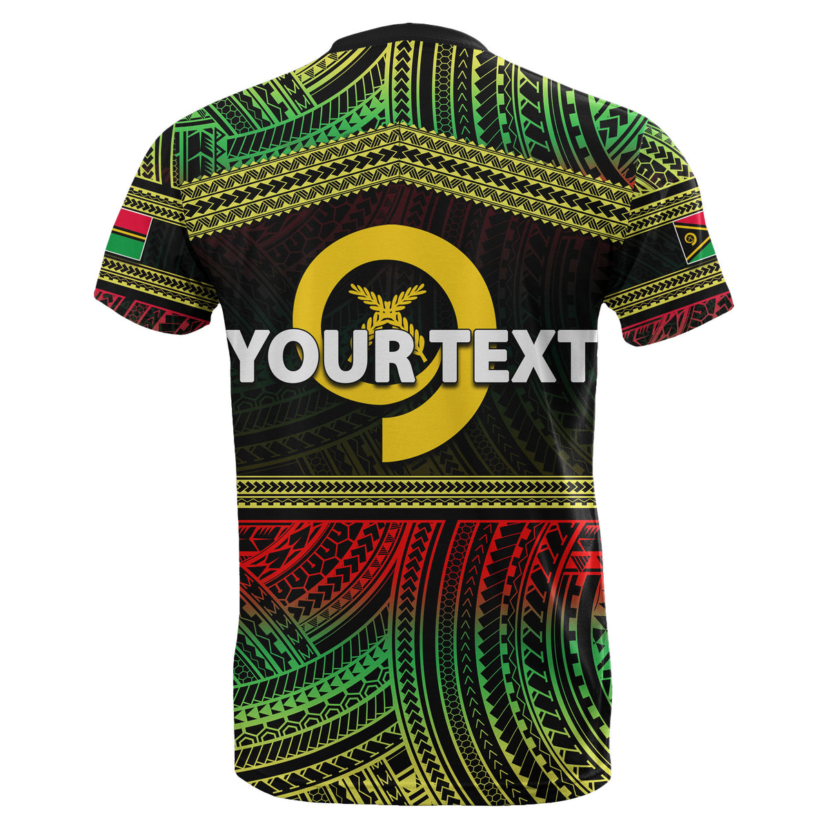 Custom Athletics Vanuatu T Shirt of Vanuatu Polynesian Patterns LT6 - Polynesian Pride