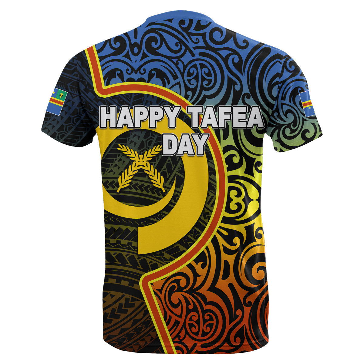 Tafea Day T Shirt of Vanuatu Polynesian Flag Color LT6 - Polynesian Pride