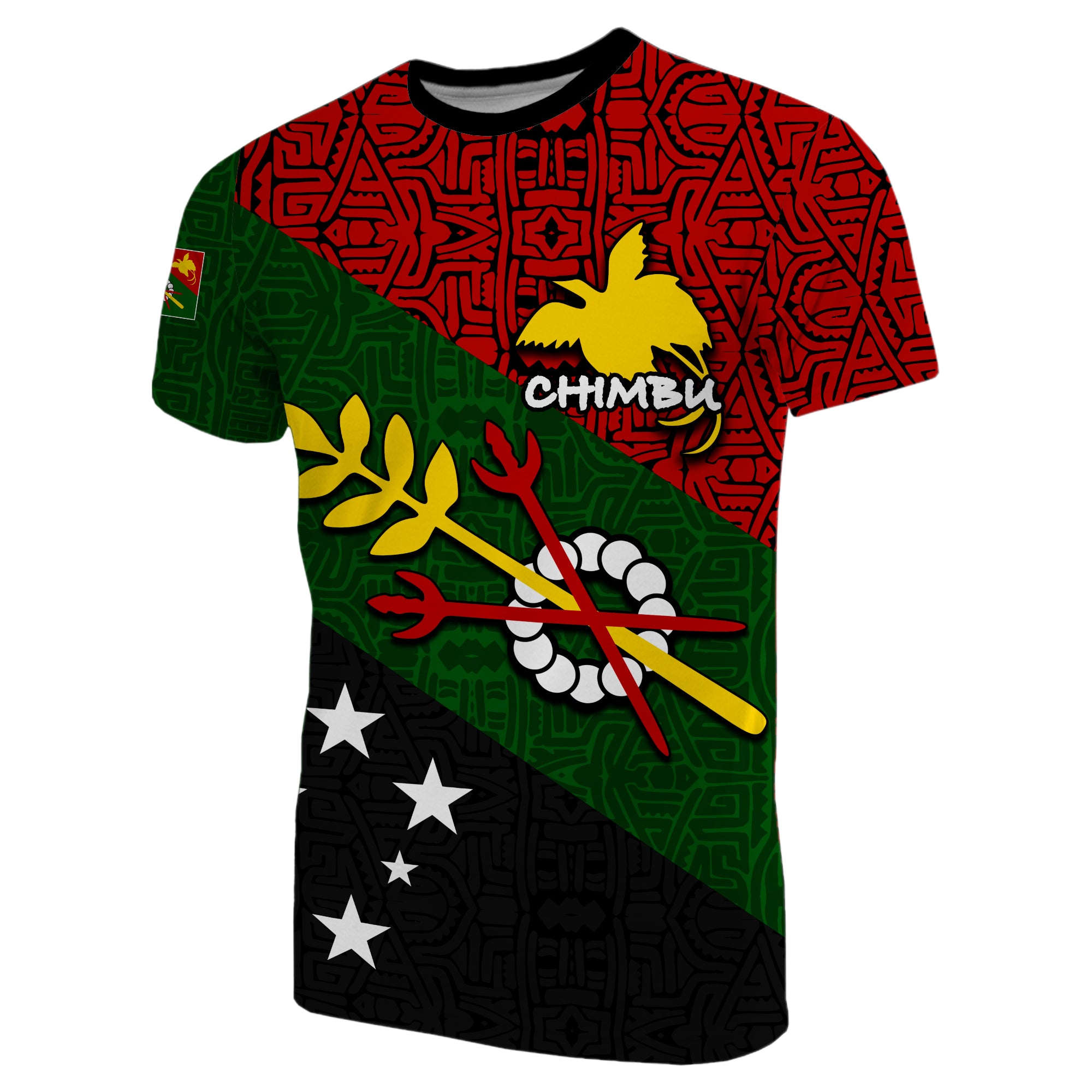 Custom Chimbu Province T Shirt of Papua New Guinea LT6 Unisex Black - Polynesian Pride