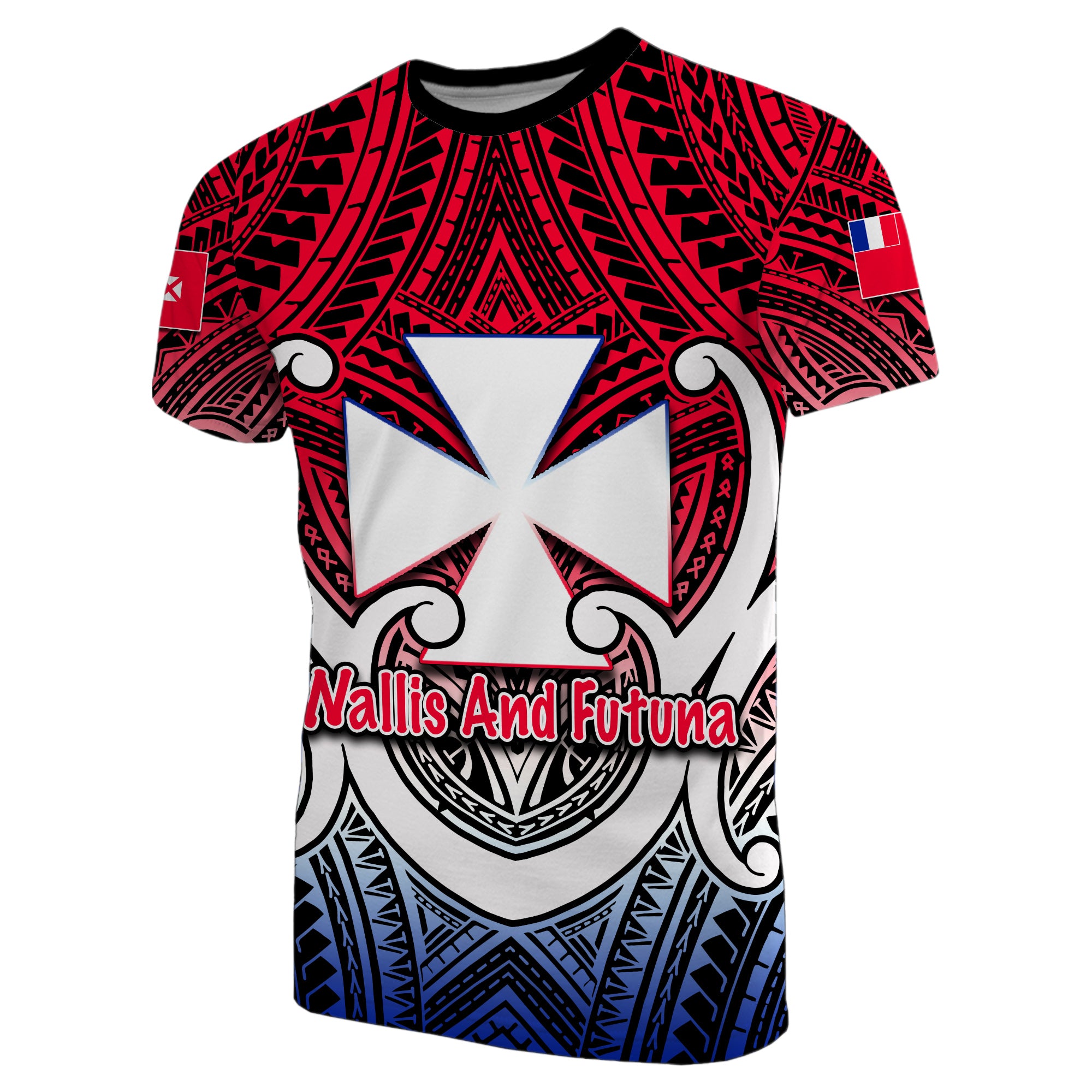 Custom Wallis and Futuna T Shirt Polynesian Special LT6 Unisex Red - Polynesian Pride