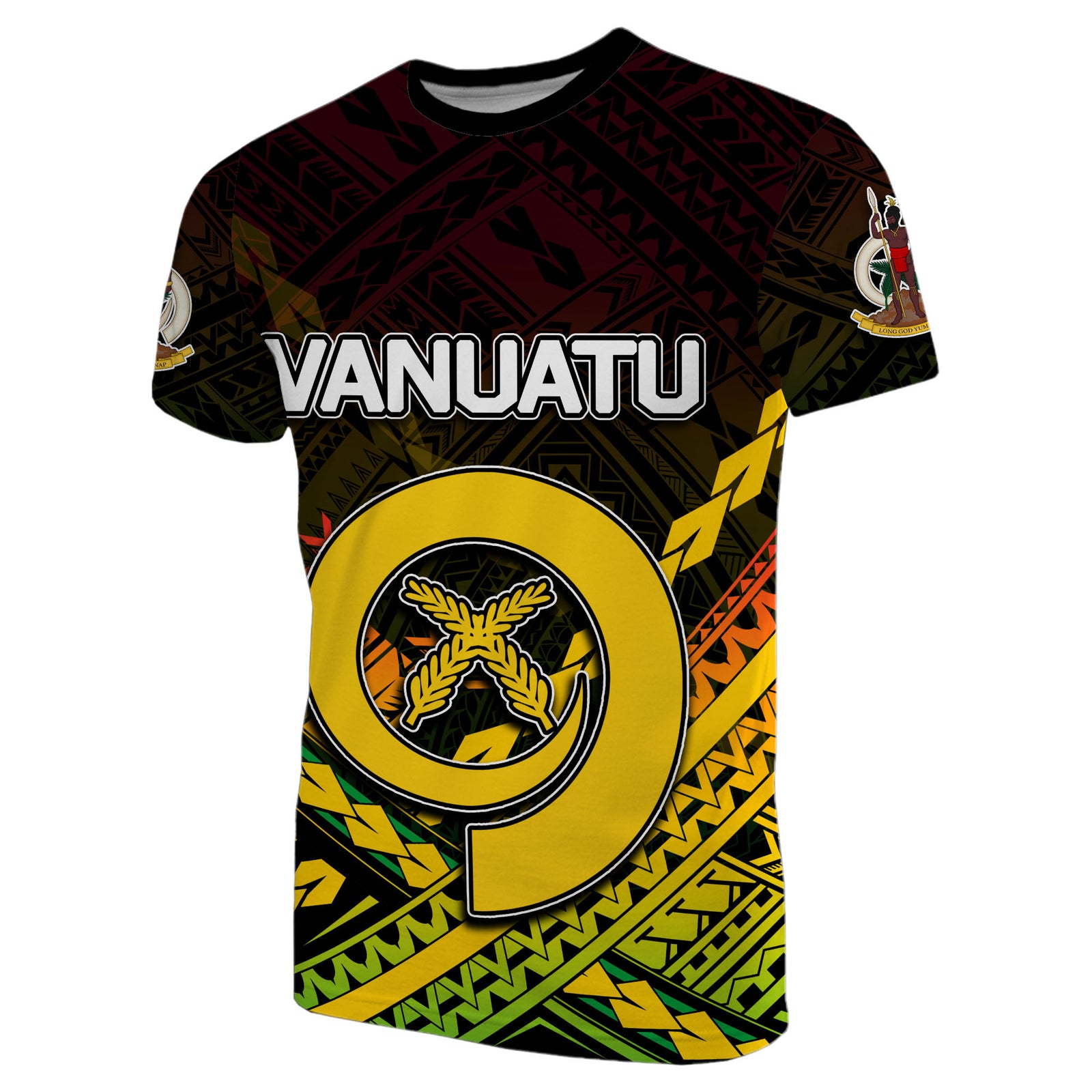 Custom Vanuatu T Shirt Polynesian Style LT6 Unisex Red - Polynesian Pride