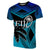 Fiji Rugby Polynesian T Shirt Blue Unisex Blue - Polynesian Pride