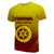 Custom Tonga High School T Shirt Polynesian Style Unisex Yellow - Polynesian Pride