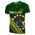 Custom Cook Islands Rugby With Polynesian T Shirt Unisex Green - Polynesian Pride