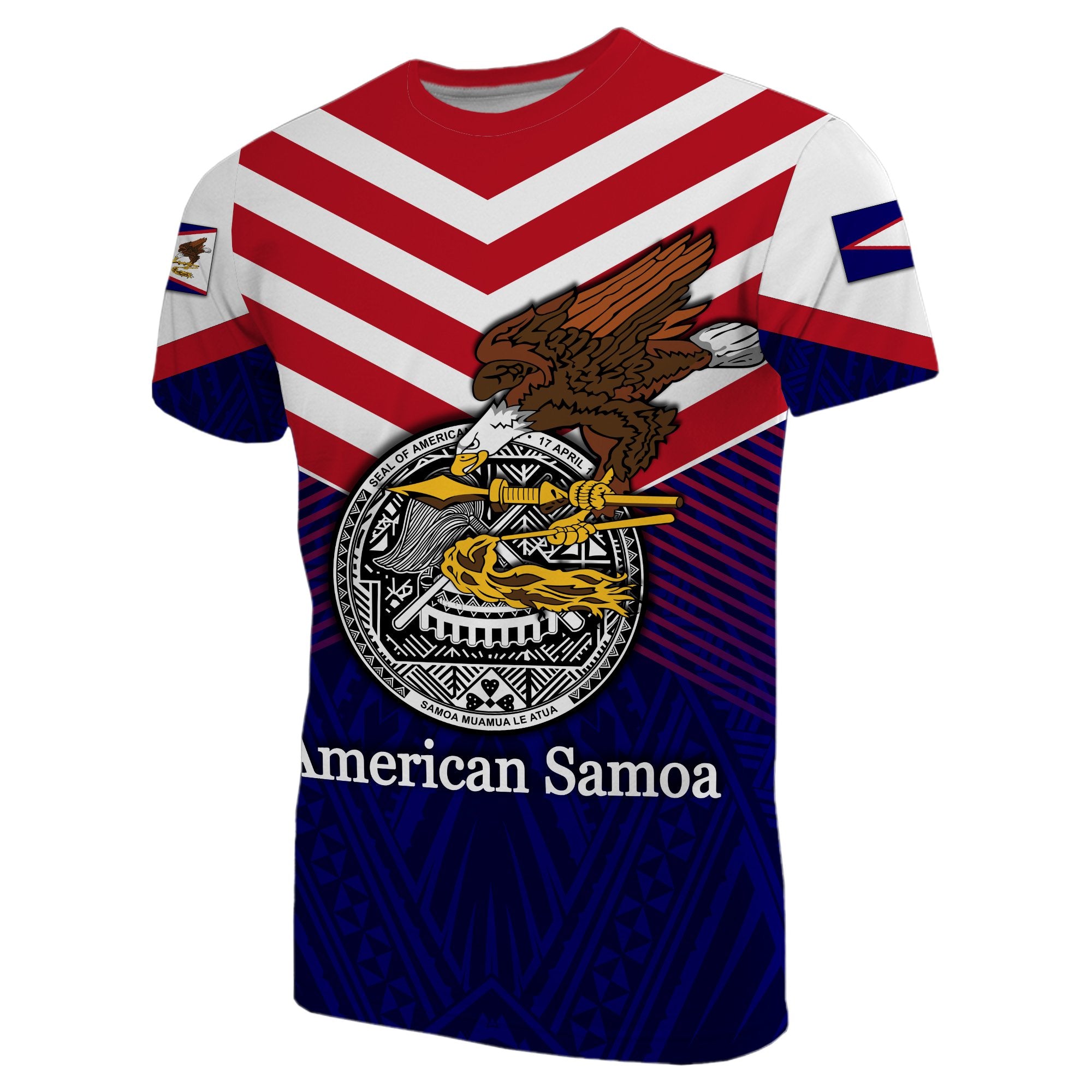 American Samoa Special Style T Shirt Unisex Blue - Polynesian Pride