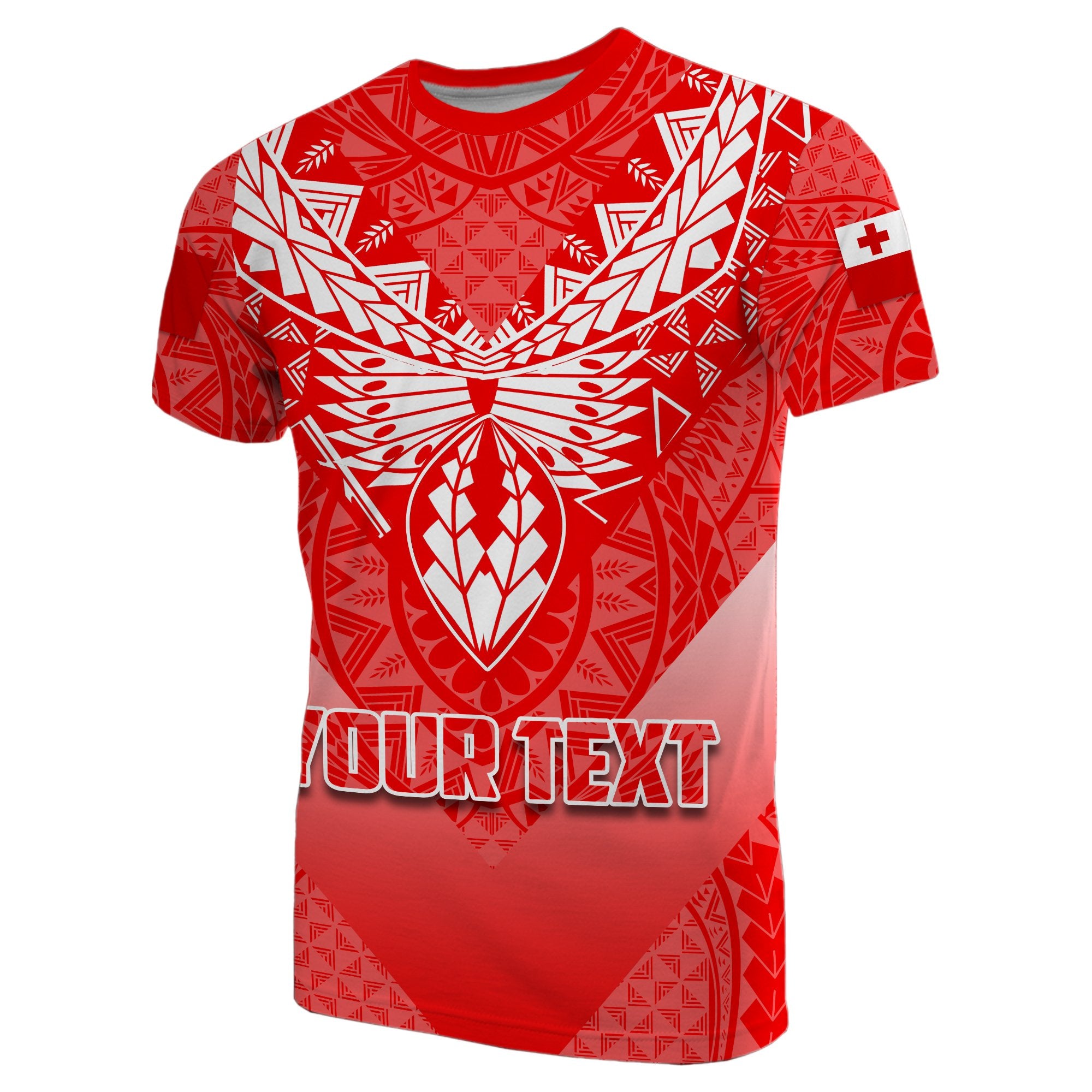 Custom Mate Maa Tonga Rugby T Shirt Polynesian Style Unisex Red - Polynesian Pride