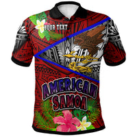 American Samoa Polo Shirt Custom American Samoa Eagle Flag Style With Polynesian Patterns Polo Shirt LT10 - Polynesian Pride