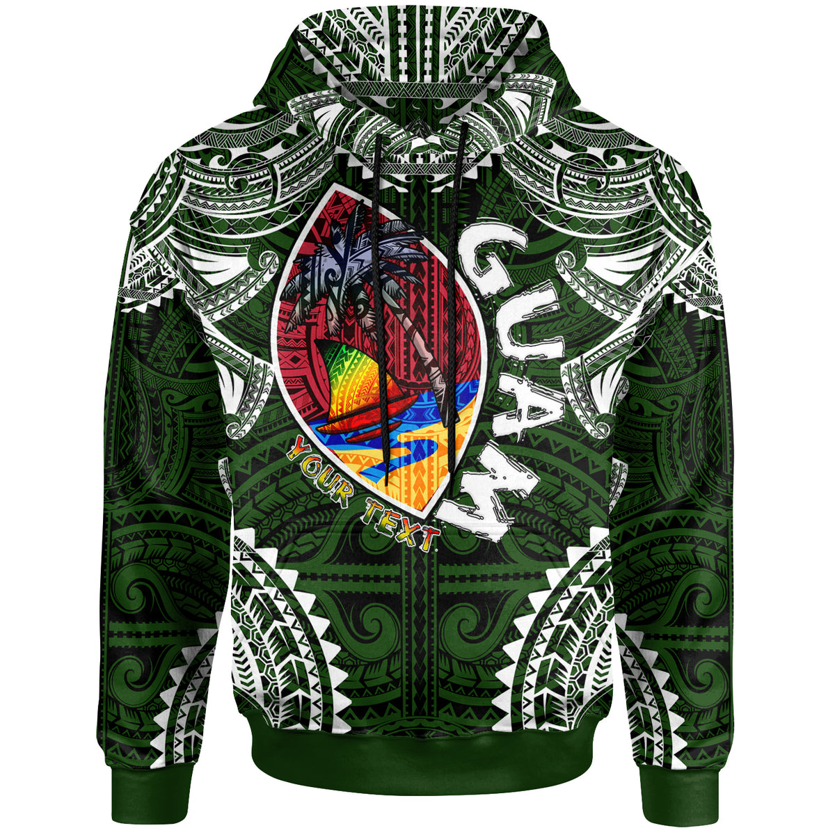 Guam Hoodie Custom Guam Independence Day Wish You A Very Happy Independence Day With Polynesian Patterns LT10 - Polynesian Pride