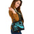 Hawaii Custom Personalised Shoulder Handbag - Turquoise Polynesian Tentacle Tribal Pattern - Polynesian Pride