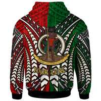 Vanuatu Hoodie Custom Vanuatu Independence Anniversary With Arm Polynesian Patterns Hoodie LT10 - Polynesian Pride