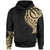 Cook Islands Hoodie Cook Islands Tatau Gold Patterns With Coat ofrms Unisex Black - Polynesian Pride