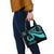 Pohnpei Shoulder Handbag - Turquoise Polynesian Tentacle Tribal Pattern - Polynesian Pride