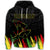 Custom Hawaiian Map Kanaka Flag Brush Hoodie Black Throne Style - Polynesian Pride