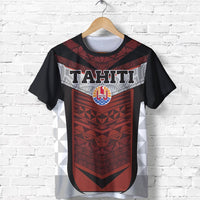 Tahiti T Shirt Tahiti Flag Polynesian Tribal New Style Unisex Black - Polynesian Pride