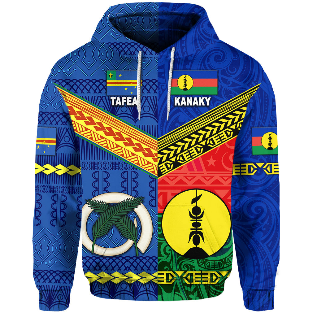 Vanuatu Tafea Province and Kanaky New Caledonia Hoodie Together LT8 - Polynesian Pride