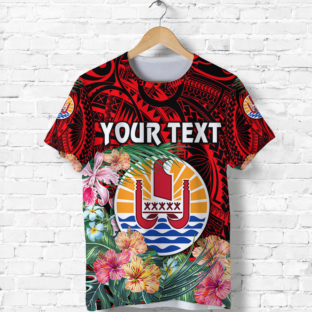 Custom Tahiti T Shirt French Polynesia Simple Vibes Red LT8 Unisex Red - Polynesian Pride
