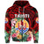 Tahiti Zip Hoodie French Polynesia Simple Vibes Red LT8 Unisex Red - Polynesian Pride