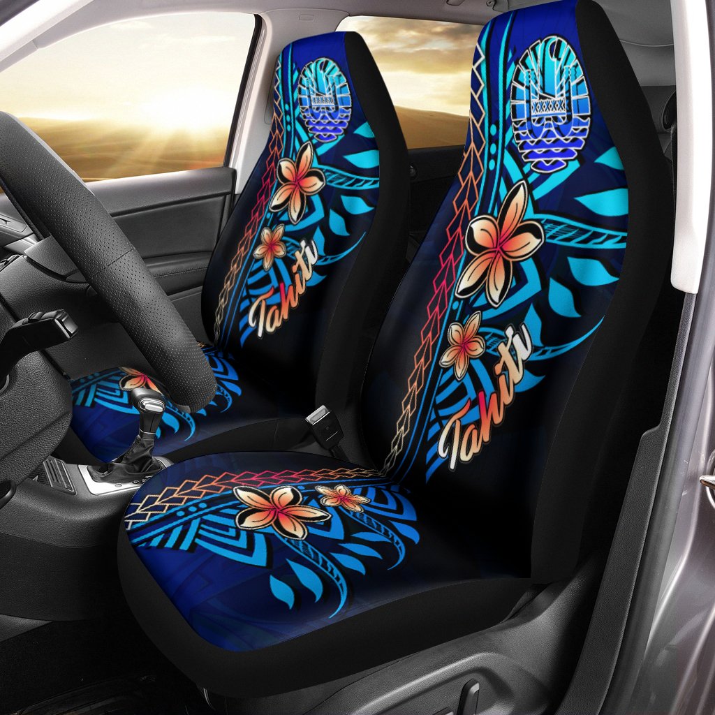 Tahiti Car Seat Cover - Vintage Tribal Mountain Universal Fit Vintage - Polynesian Pride