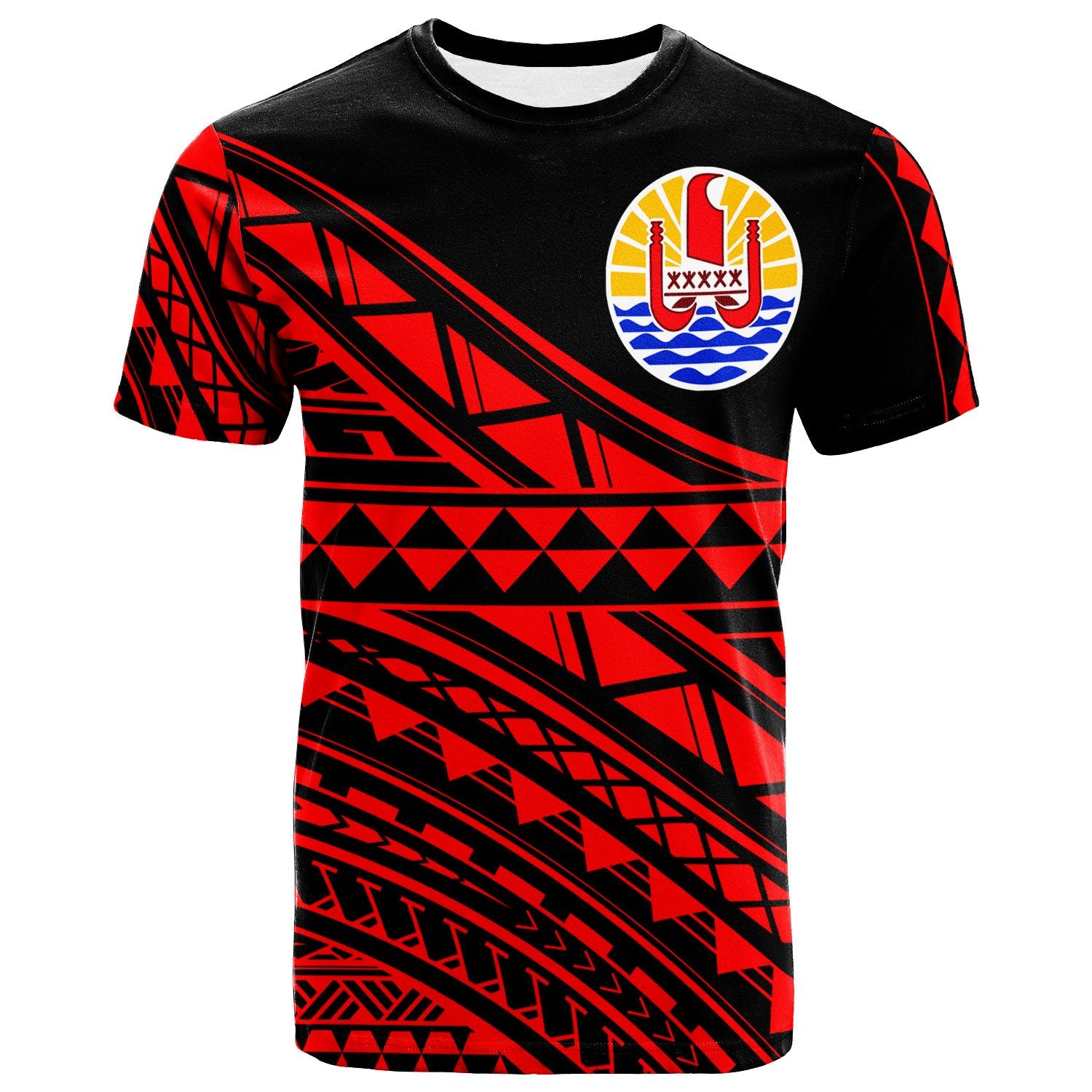 Tahiti Custom T Shirt Special Polynesian Ornaments Red Color Unisex Red - Polynesian Pride