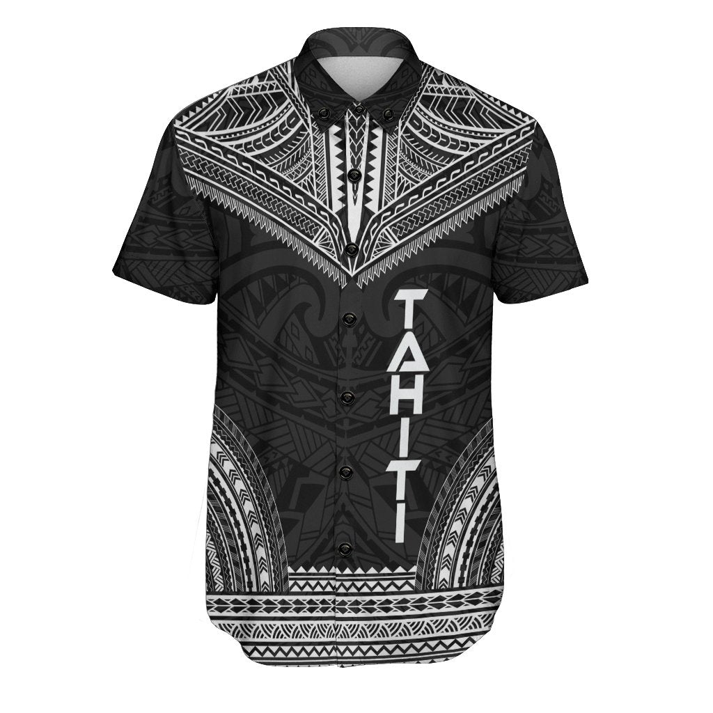 Tahiti Polynesian Chief Shirt - Black Version Men Black - Polynesian Pride